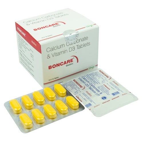 Calcium Carbonate & Vitamin D3 (Cholecalciferol) Tablets