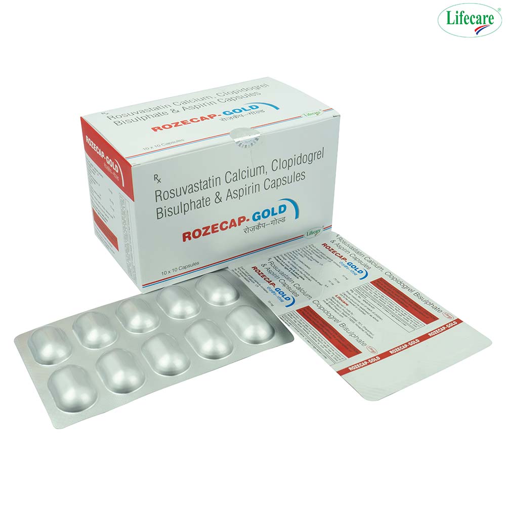 Rosuvastatin Calcium + Clopidogrel Bisulphate & Aspirin Capsules